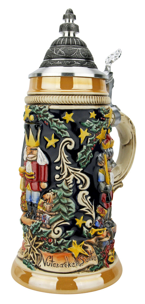 Nutcracker Suite Christmas Beer Stein - GermanSteins.com