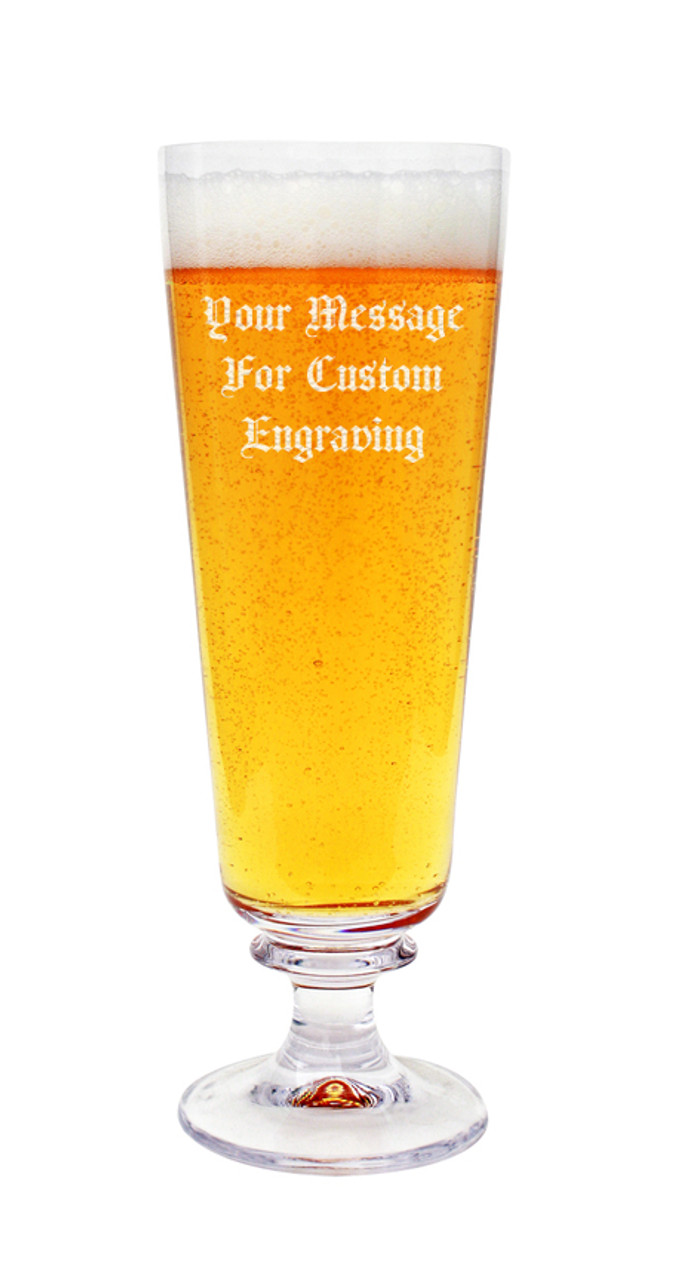 Personalized Footed Pilsner Glass