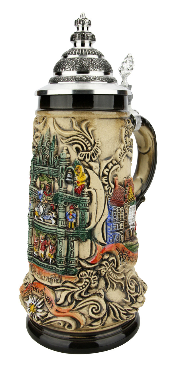 Munich Glockenspiel Beer Stein - GermanSteins.com