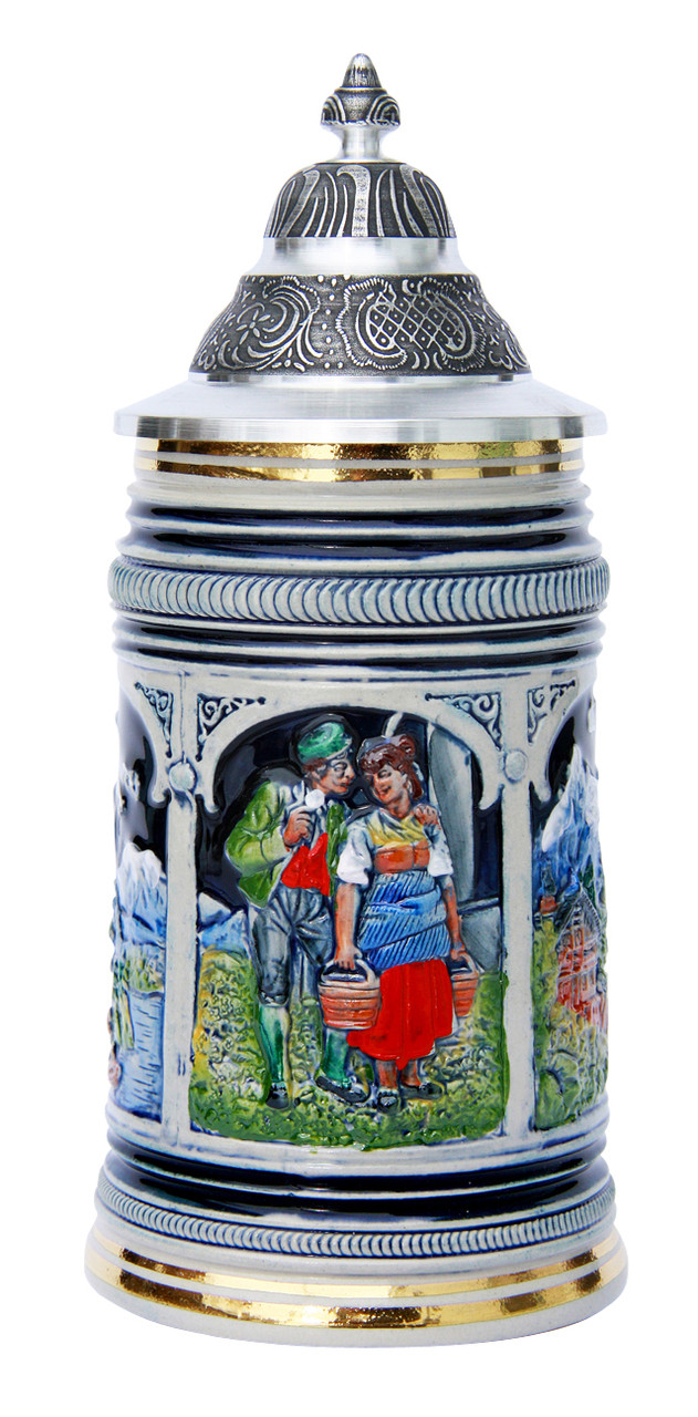 Tyrolean Couple 100th Anniversary Thewalt Beer Stein