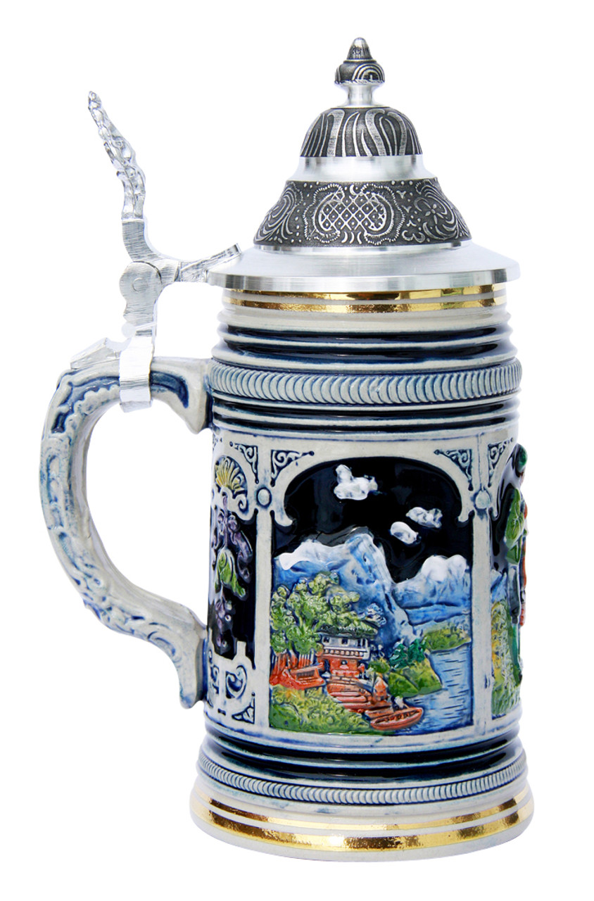 Tyrolean Couple 100th Anniversary Thewalt Beer Stein