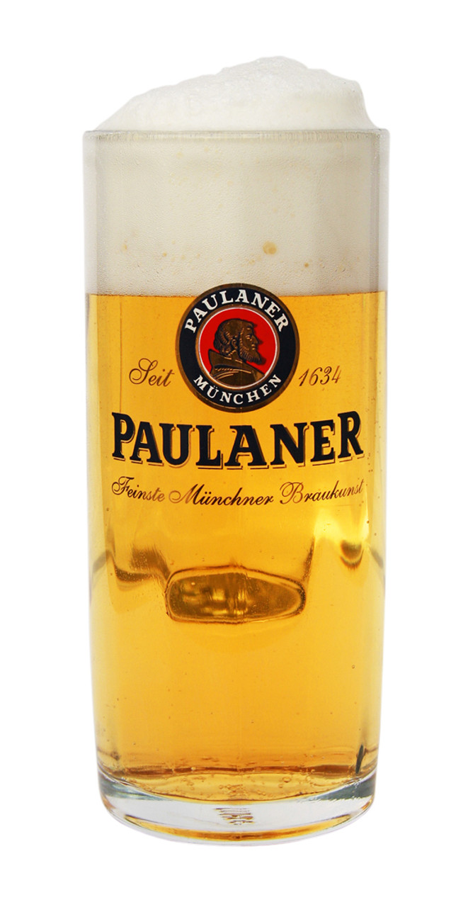 Paulaner Oktoberfest  Glass　空き缶 Paulaner Dimpled Oktoberfest Glass Beer Mug 1 Liter