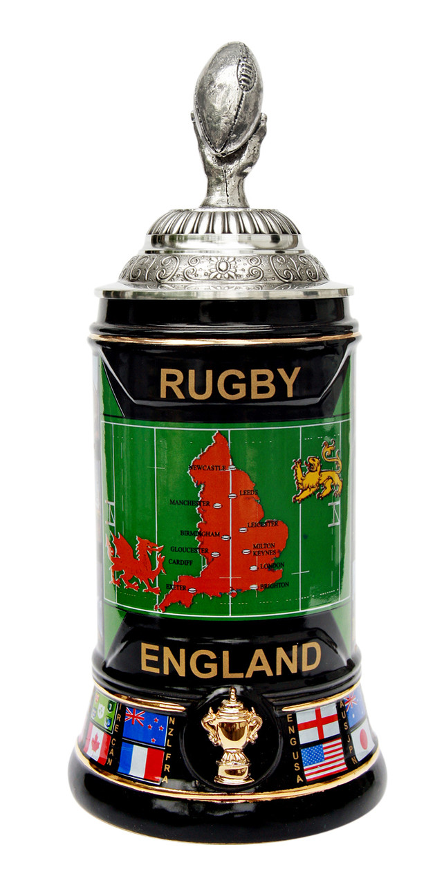 2015 England Rugby World Cup Beer Stein - GermanSteins.com