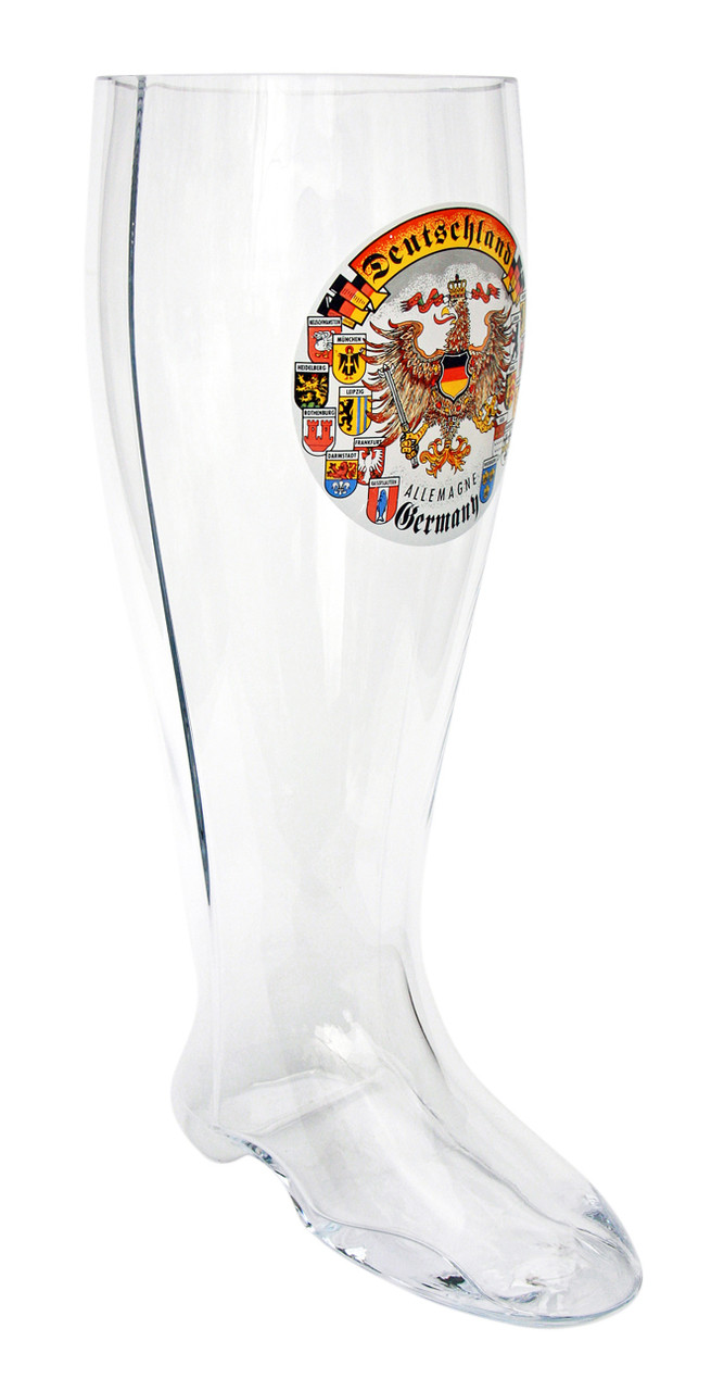 Deutschland Glass Beer Boot 2 Liter
