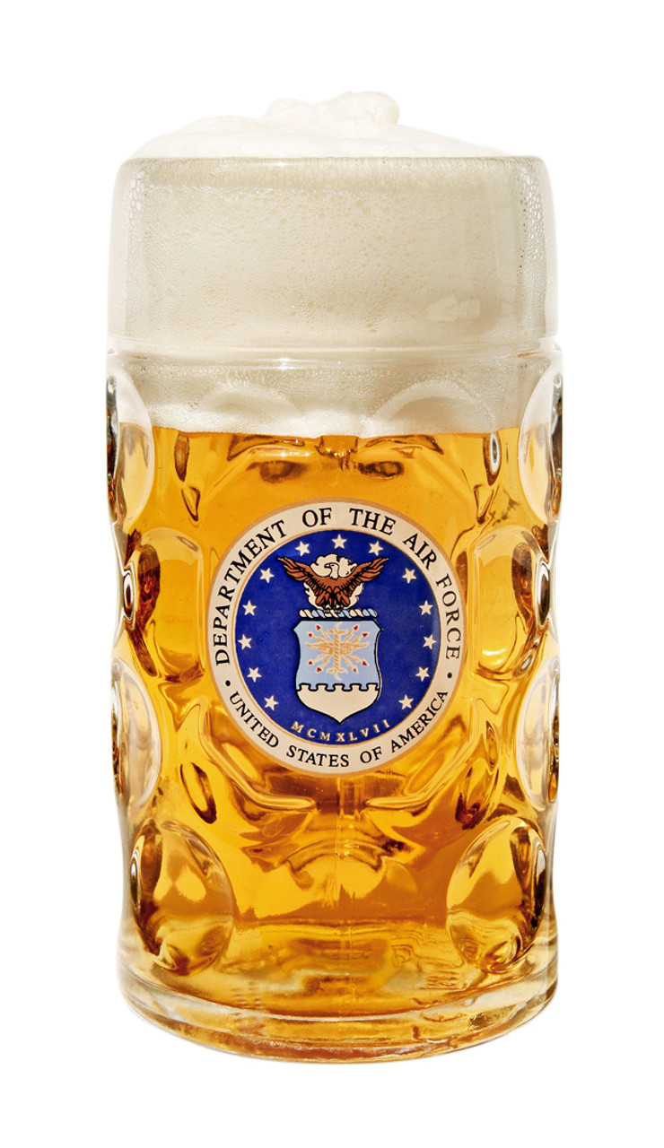 Authentic 1 Liter Oktoberfest Beer Mug with USAF Seal