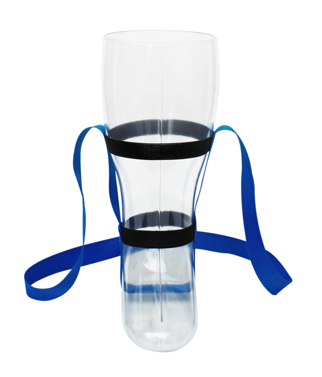 Plastic Beer Boot 1 Liter with Royal Blue Lanyard