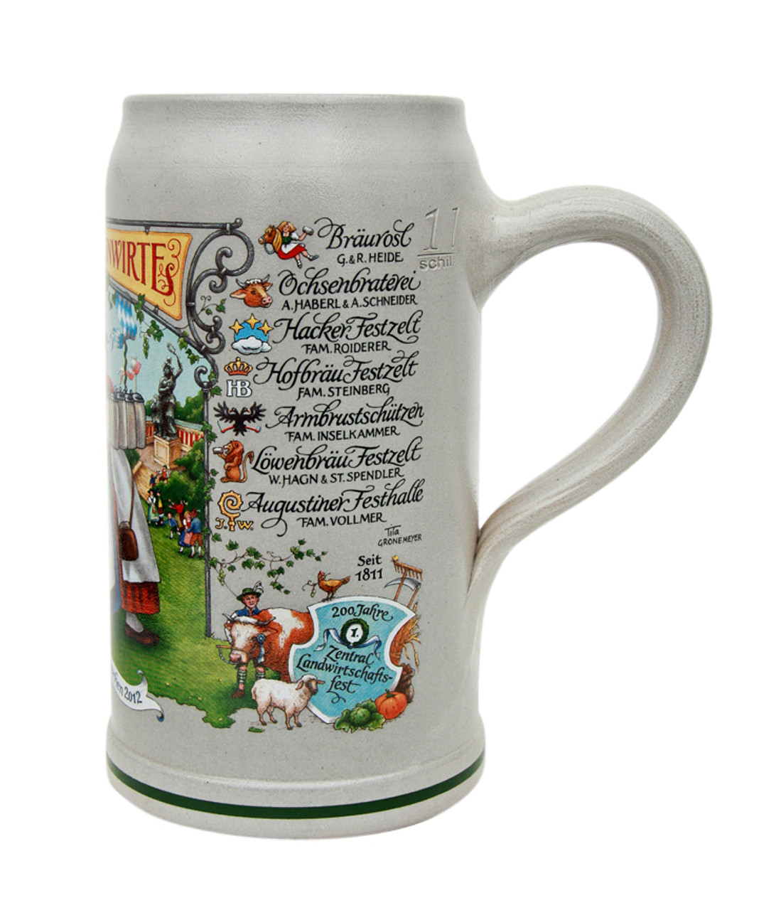 Oktoberfest Wirtekrug 2012 Ceramic Beer Mug