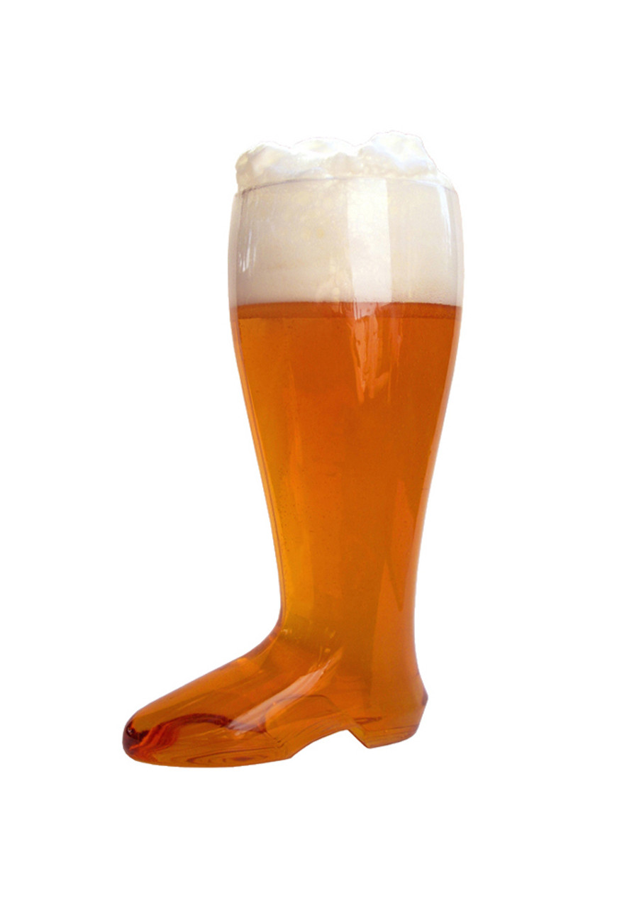Plastic Beer Boot 24 Pack 1 Liter with Royal Blue Lanyards