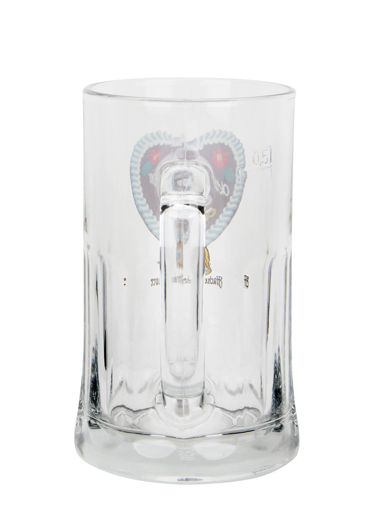 Hacker Pschorr Oktoberfest Glass Beer Mug 0.5 Liter - GermanSteins.com