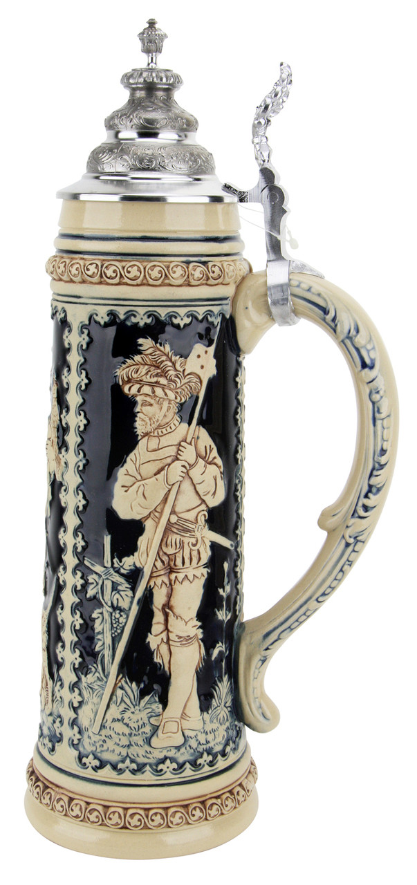 旧西ドイツ ヴィンテージ未使用GUNTHER PAGALIES社 レターライナー Lot 256 | RARE ANTIQUE GERMAN METTLACH STONEWARE BEER STEIN