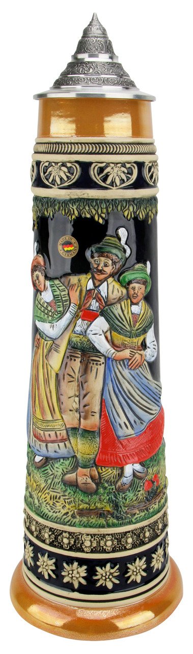 5 Liter Alpine Dance Beer Stein - GermanSteins.com