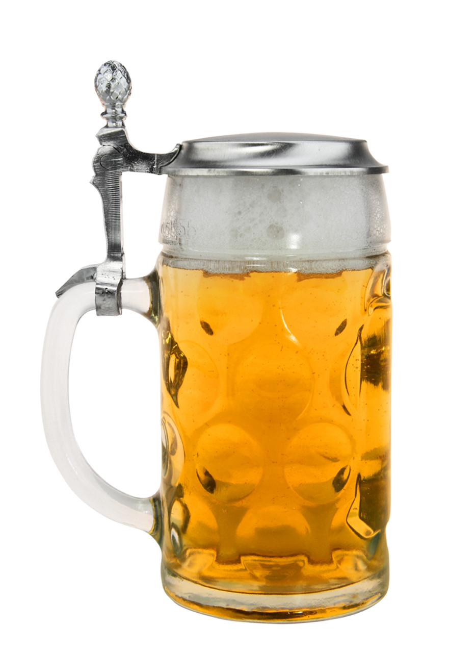 Authentic German Beer Drinking Glass