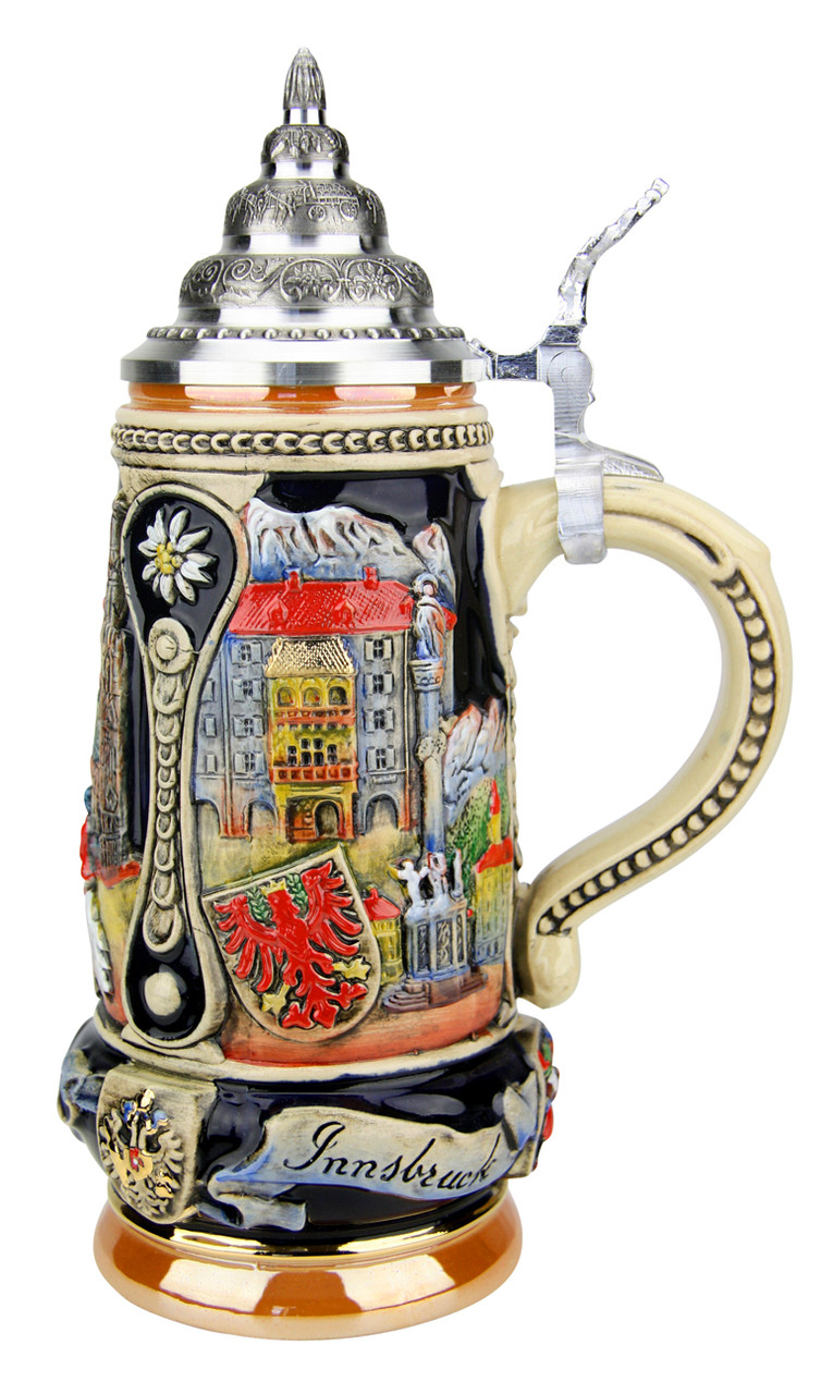 Vienna, Salzburg, Innsbruck Austria Beer Stein