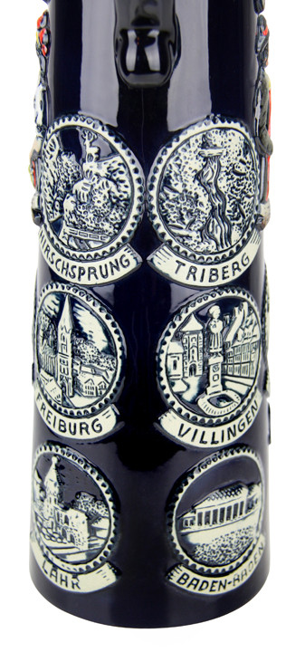 Schwarzwald Black Forest Cuckoo Clock Jug Stein | 2 Liter