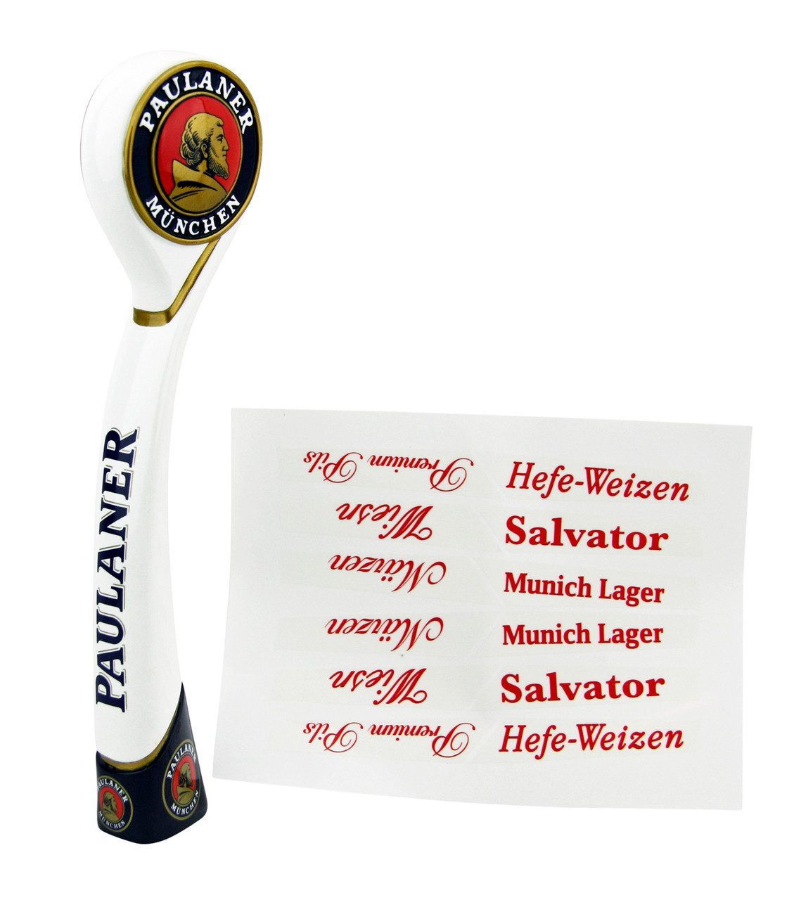 Paulaner Tap Handle with Beer Style Stickers