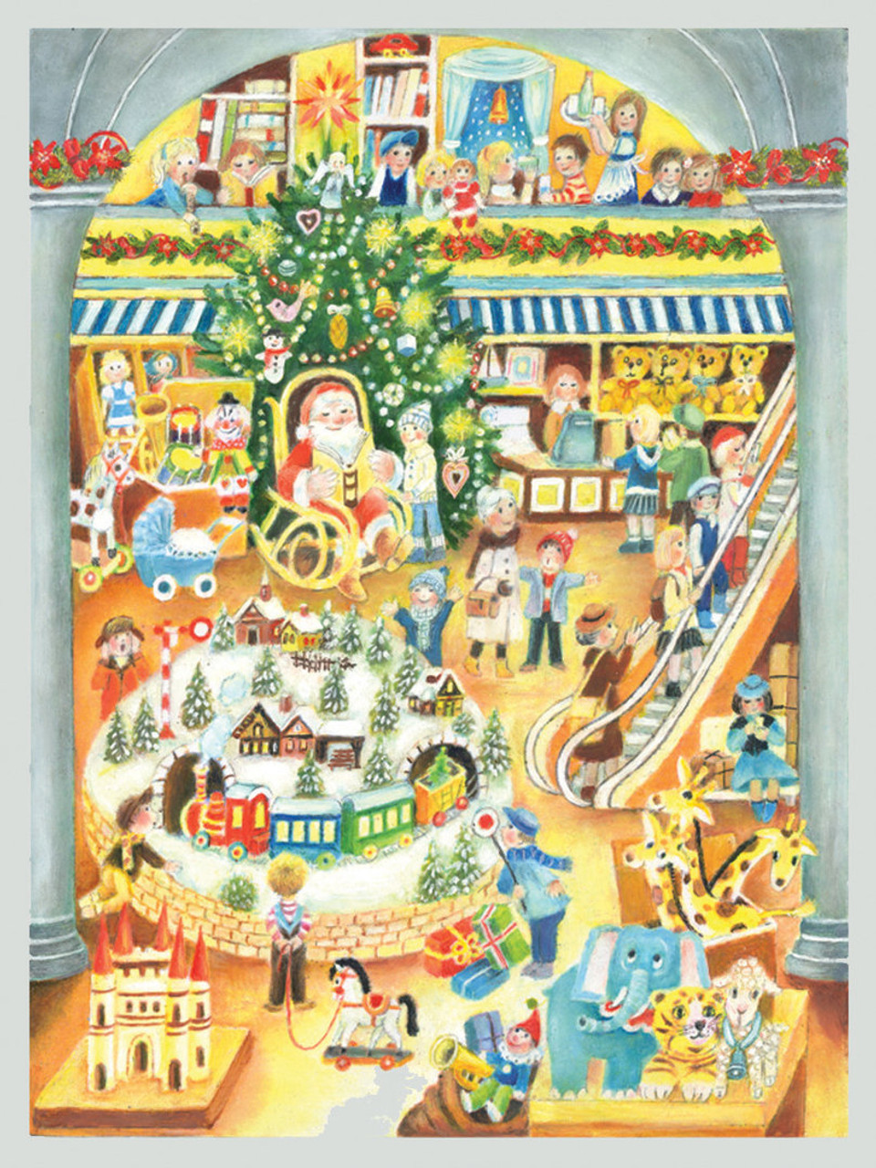 Santa's Toy Shop German Advent Calendar