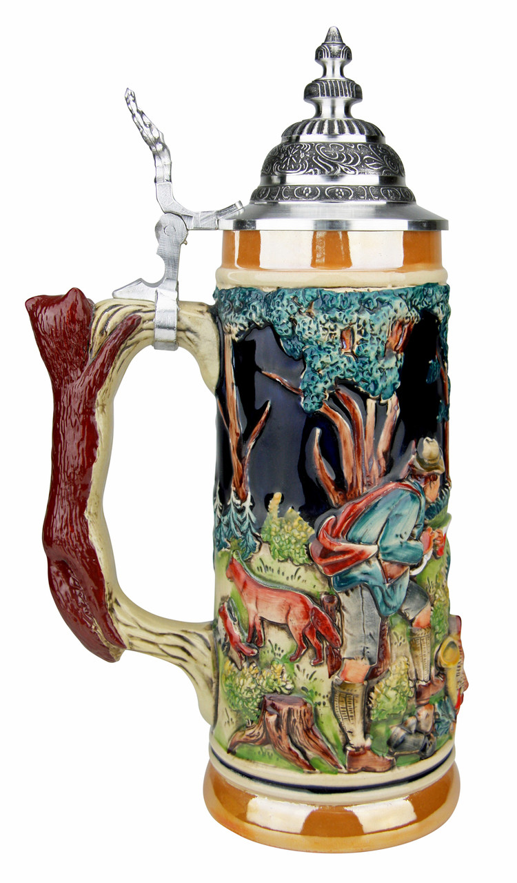 Hunters Fox Handle Beer Stein by Zoeller And Born