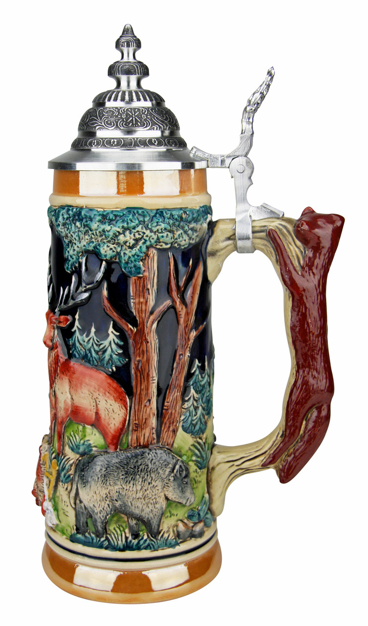 Hunters Fox Handle Beer Stein by Zoeller And Born