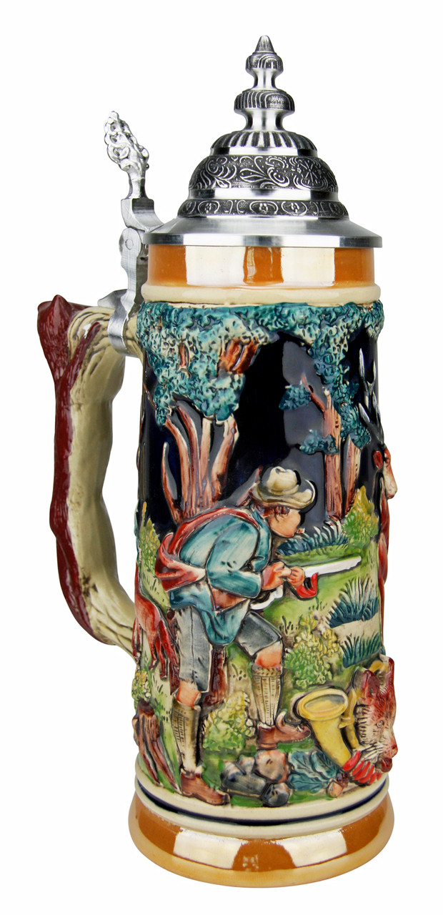 Hunters Fox Handle Beer Stein by Zoeller And Born