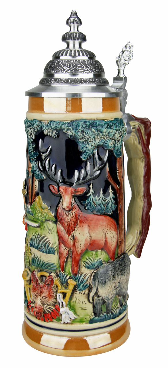 Hunters Fox Handle Beer Stein by Zoeller And Born