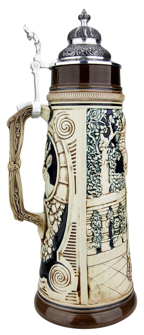 Hunters Kiss Antique Style Beer Stein | 2 Liter - GermanSteins.com