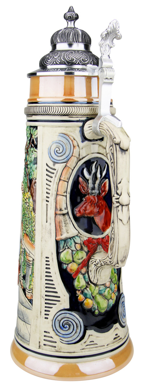 Hunters Kiss Handpainted Beer Stein | 2 Liter Hunters Kiss Handpainted Beer Stein | 2 Liter