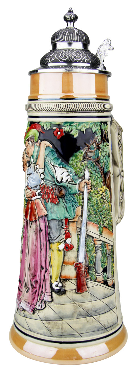 Hunters Kiss Handpainted Beer Stein | 2 Liter