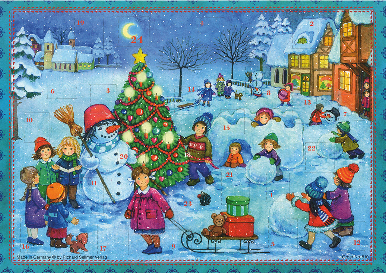 Winter Wonderland Fun German Christmas Advent Calendar - 