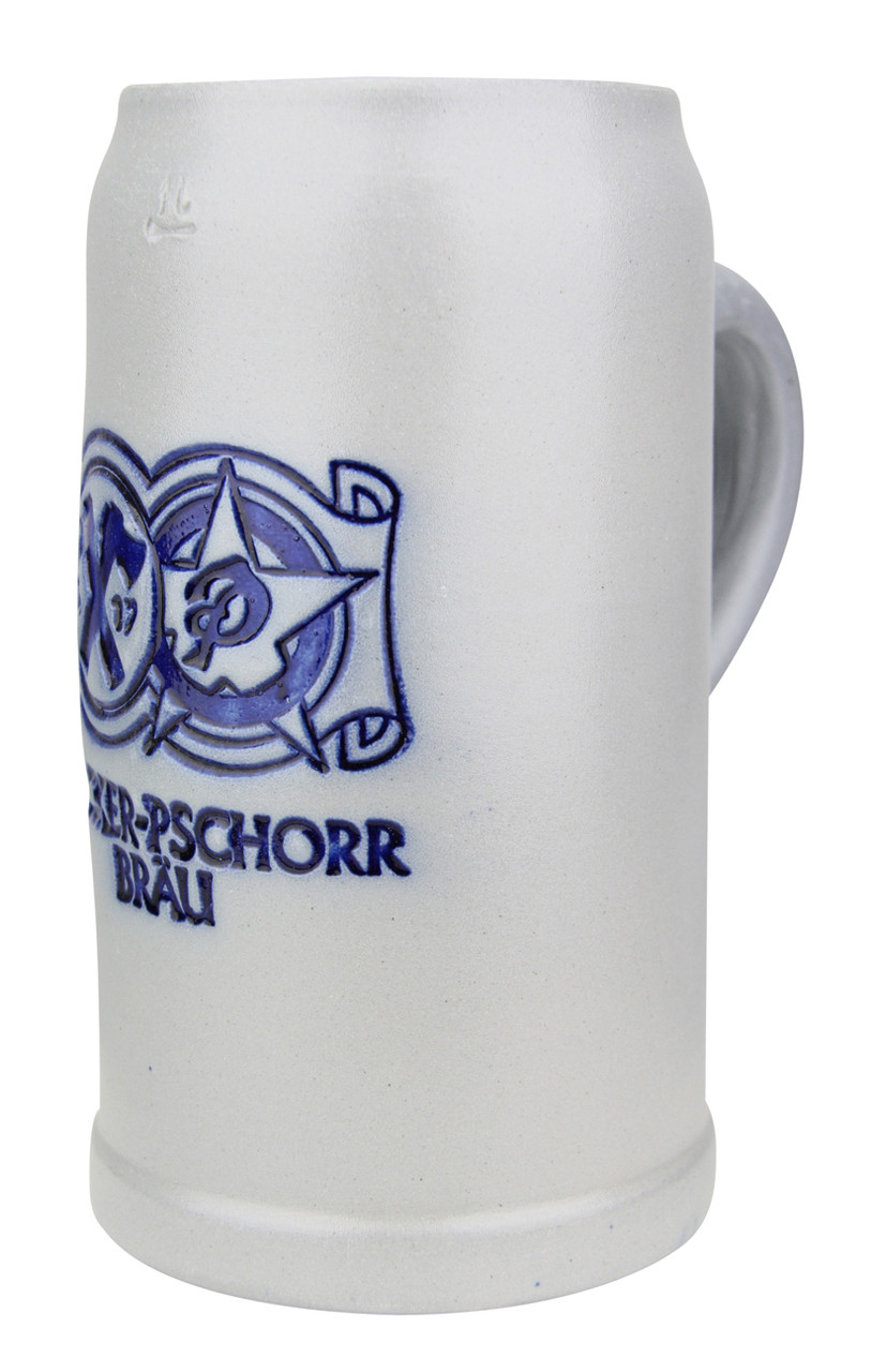 Hacker Pschorr Brewery Salt Glaze Stoneware Beer Mug 1 Liter