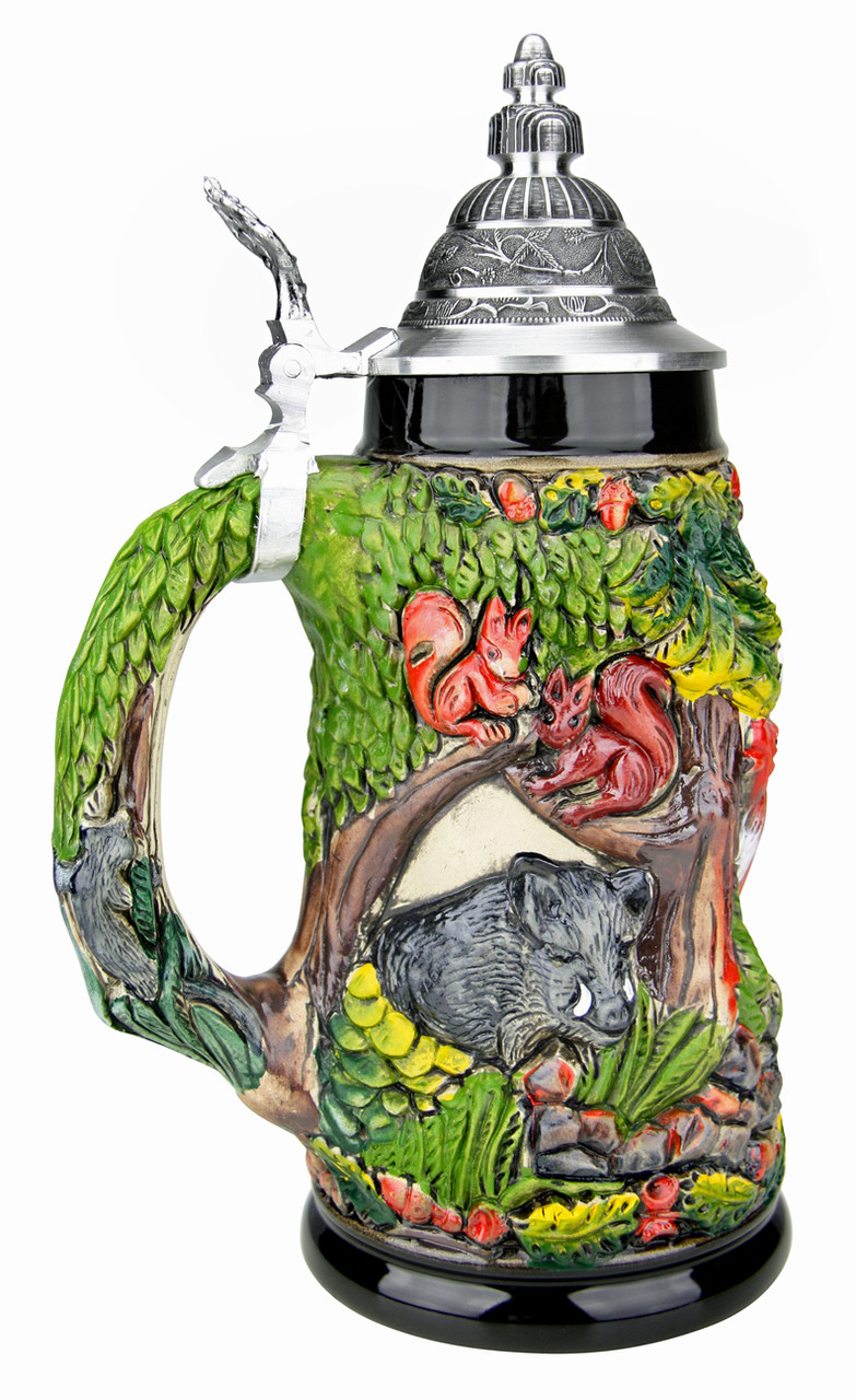 Wildlife Forest German Beer Stein by Zoeller And Born