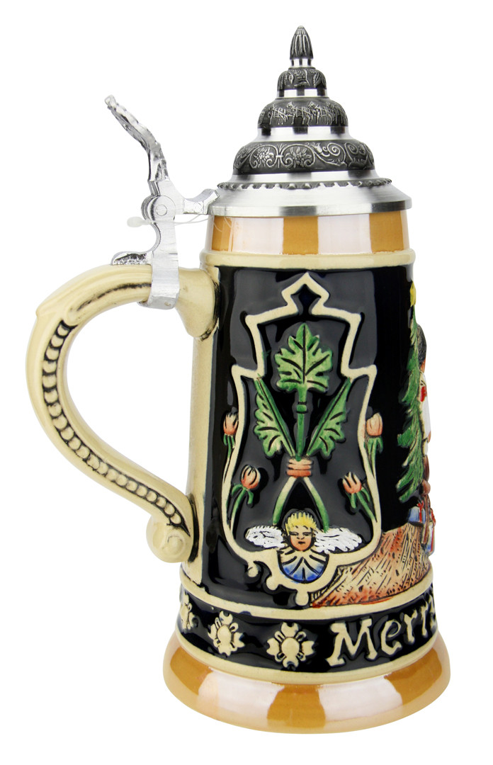 Merry Christmas themed Beer stein: Handcrafted in Germany