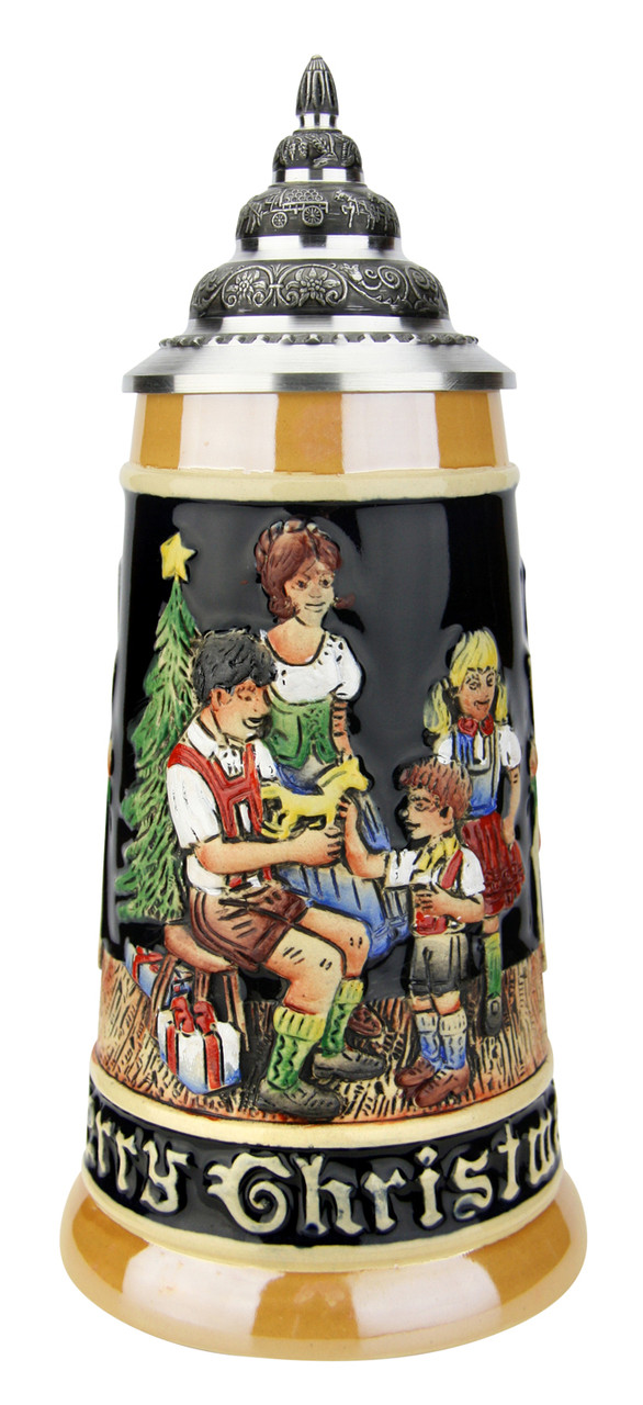 Merry Christmas themed Beer stein: Handcrafted in Germany