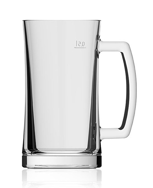 Kora Glass Beer Mug 0.5 Liter - GermanSteins.com