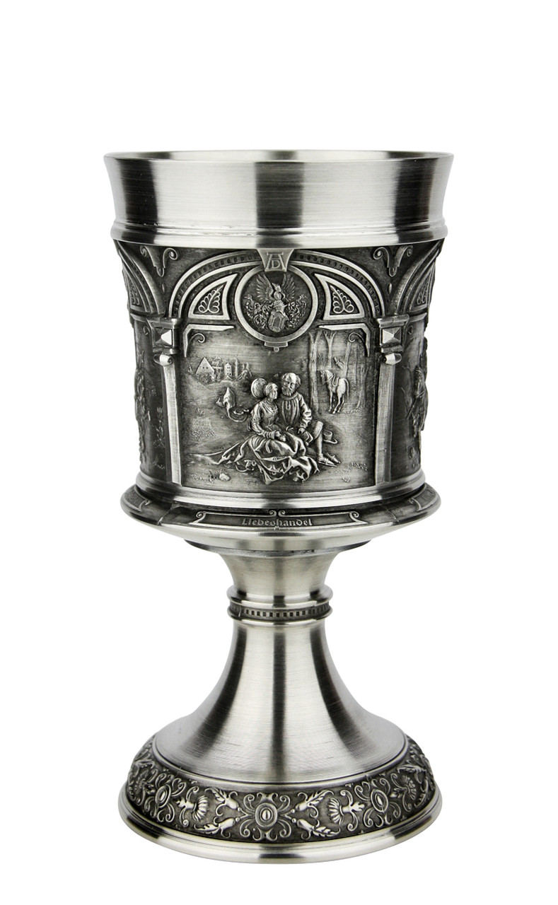 Artist Albrecht Duerer Pewter Wine Chalice - GermanSteins.com
