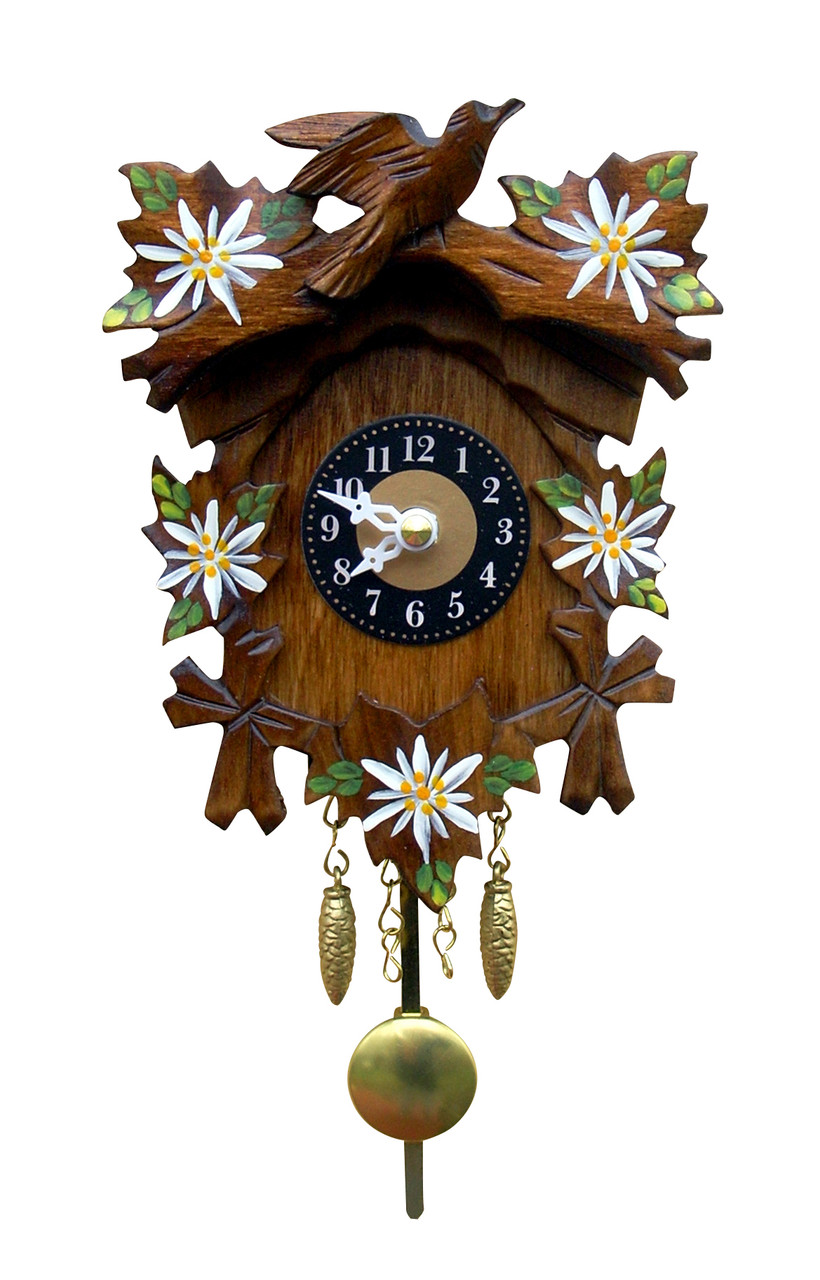 クリスマス特集2025 Edelweiss and Bird German Mini Clock | Musical 小物