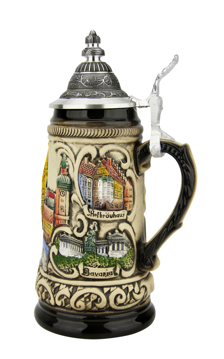 Munich Germany Beer Stein Rustic Finish | 0.25 Liter