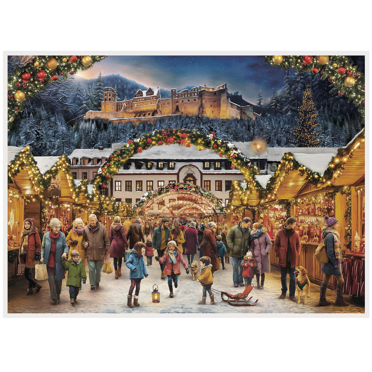 Heidelberg Christmas Market German Advent Christmas Calendar