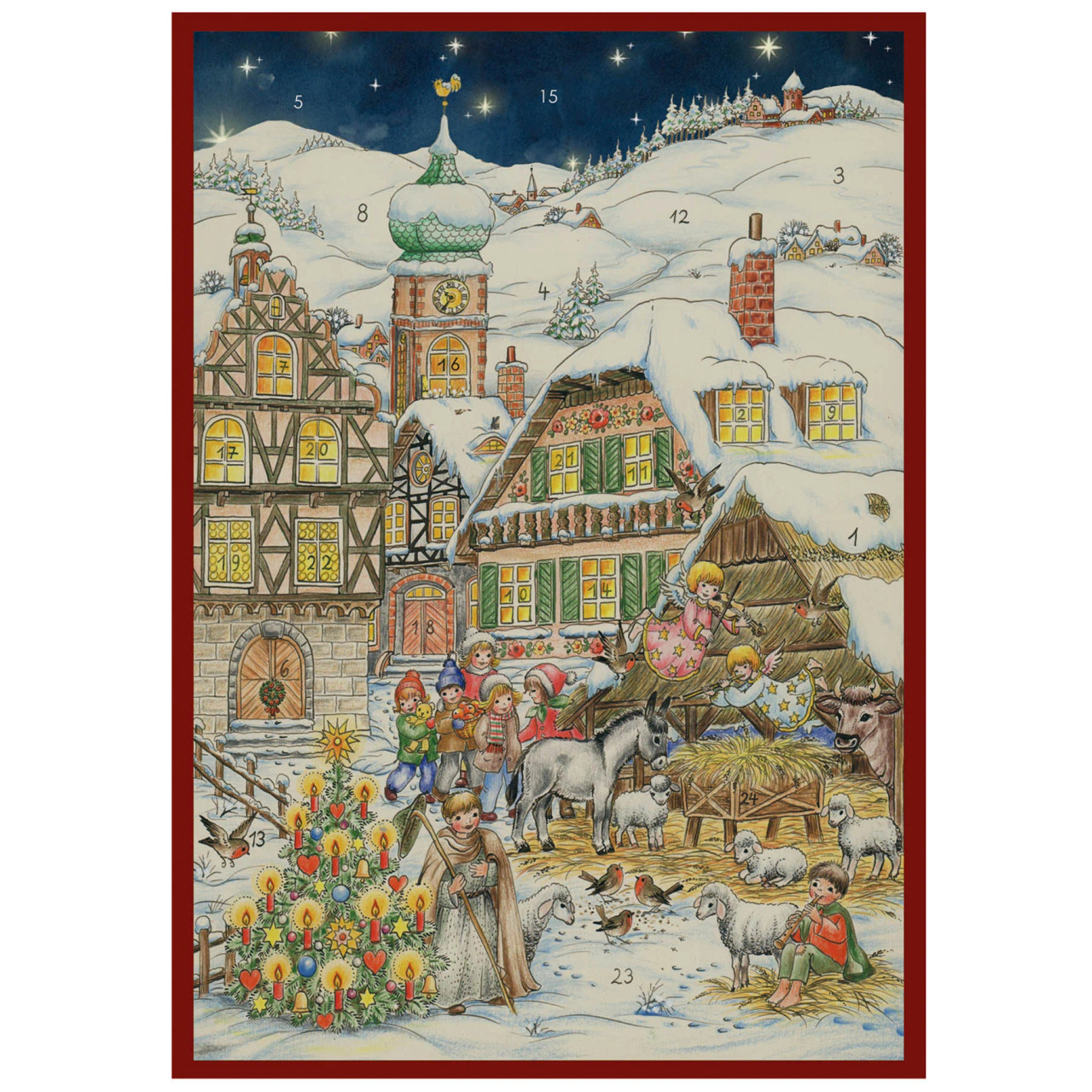 Manger in the Alps German Christmas Advent Calendar