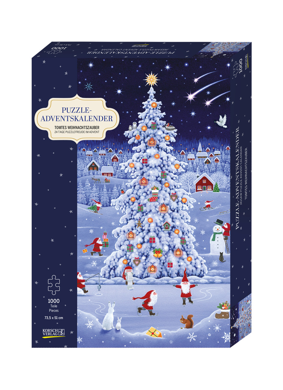 Nisse Winter Christmas Tree Puzzle German Advent Calendar Nisse Winter Christmas Tree Puzzle German Advent Calendar