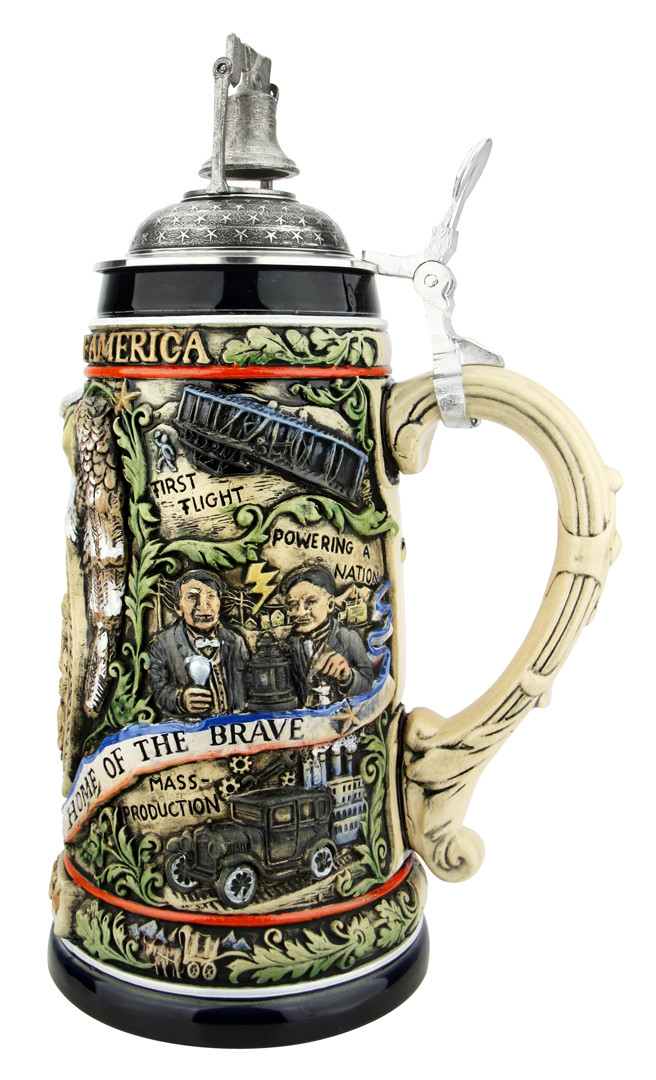 250th USA Anniversary Commemorative Beer Stein with Liberty Bell Lid | Exclusive Item