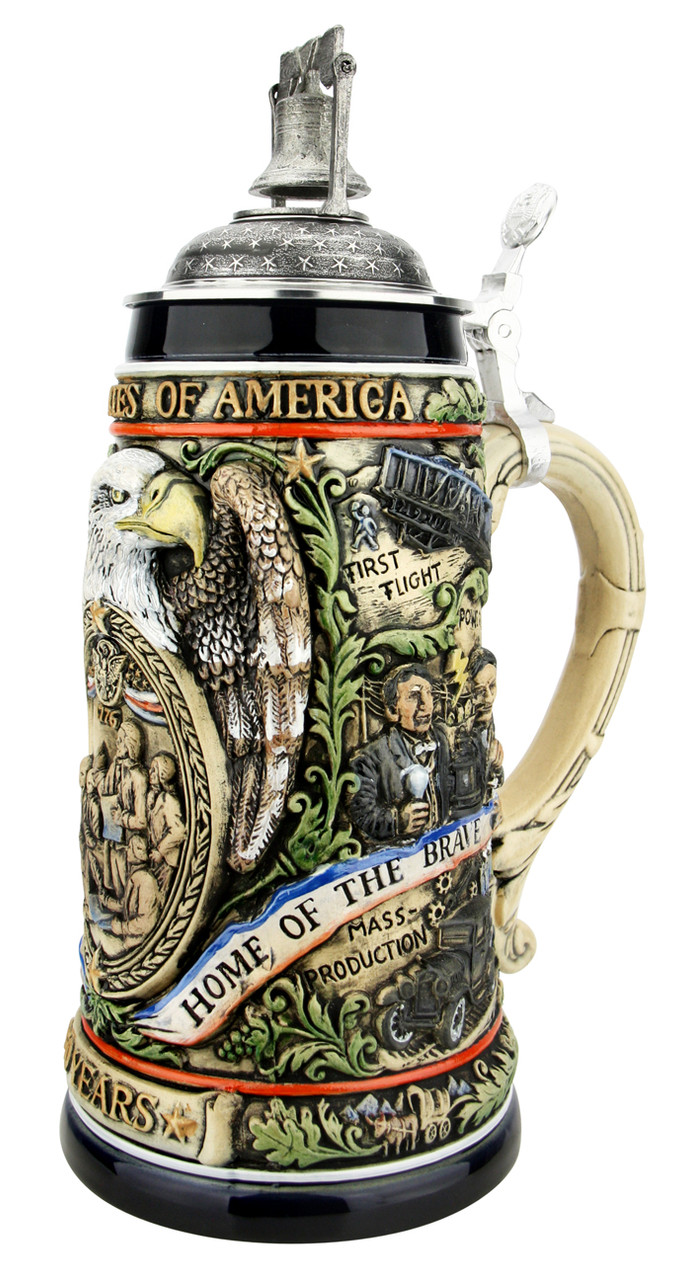 250th USA Anniversary Commemorative Beer Stein with Liberty Bell Lid | Exclusive Item