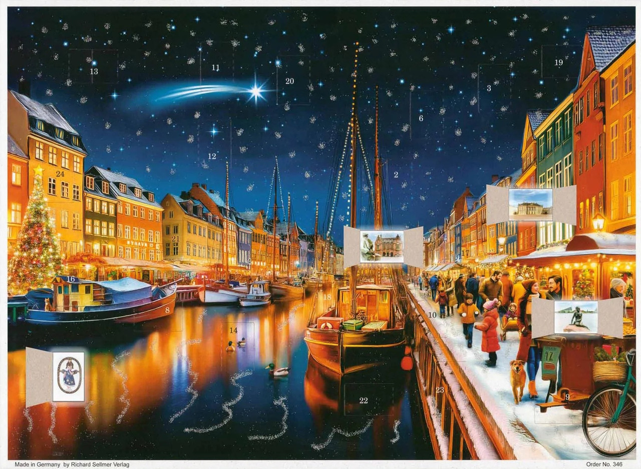 Copenhagen Christmas Market German Advent Christmas Calendar