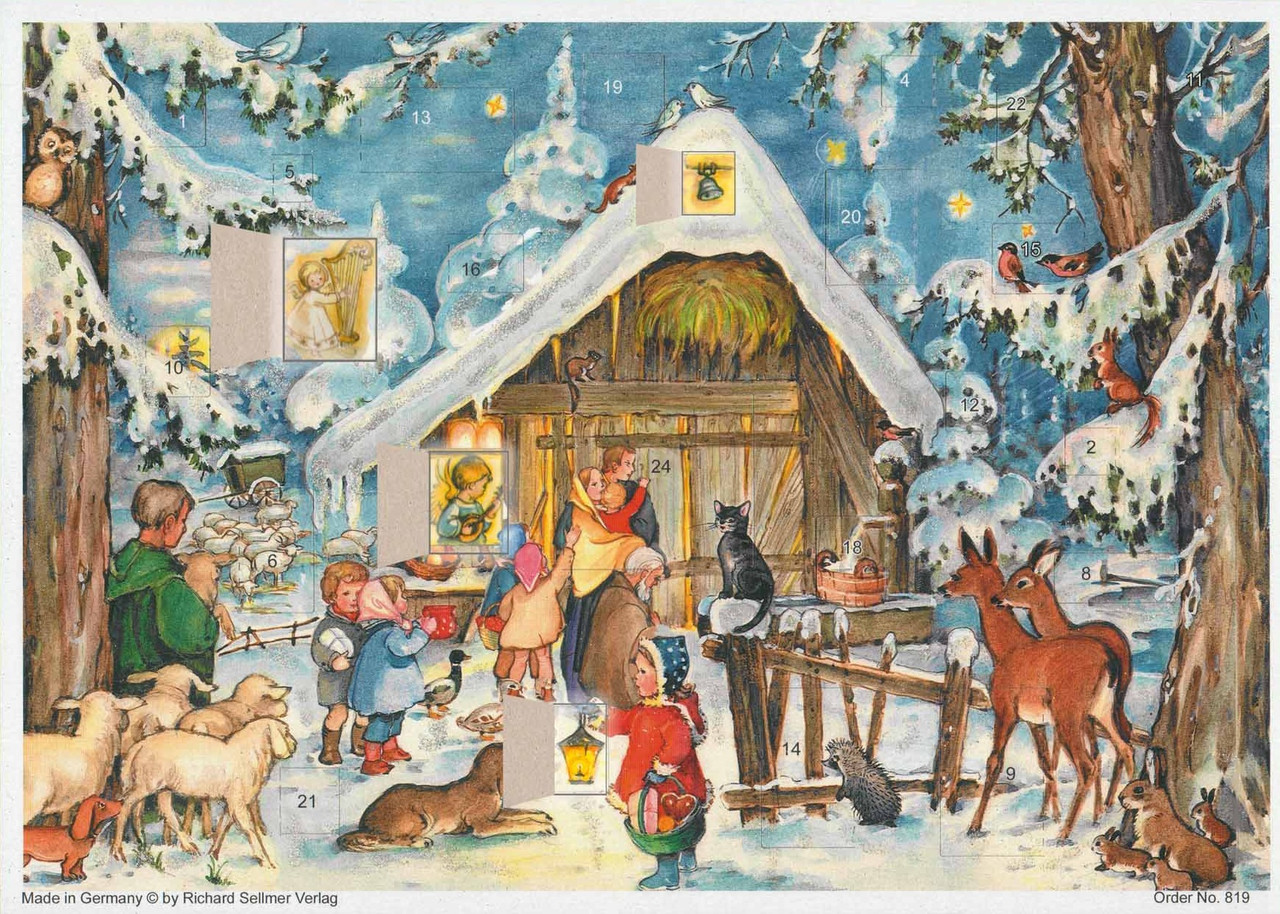 At the Stable German Christmas German Advent Calendar