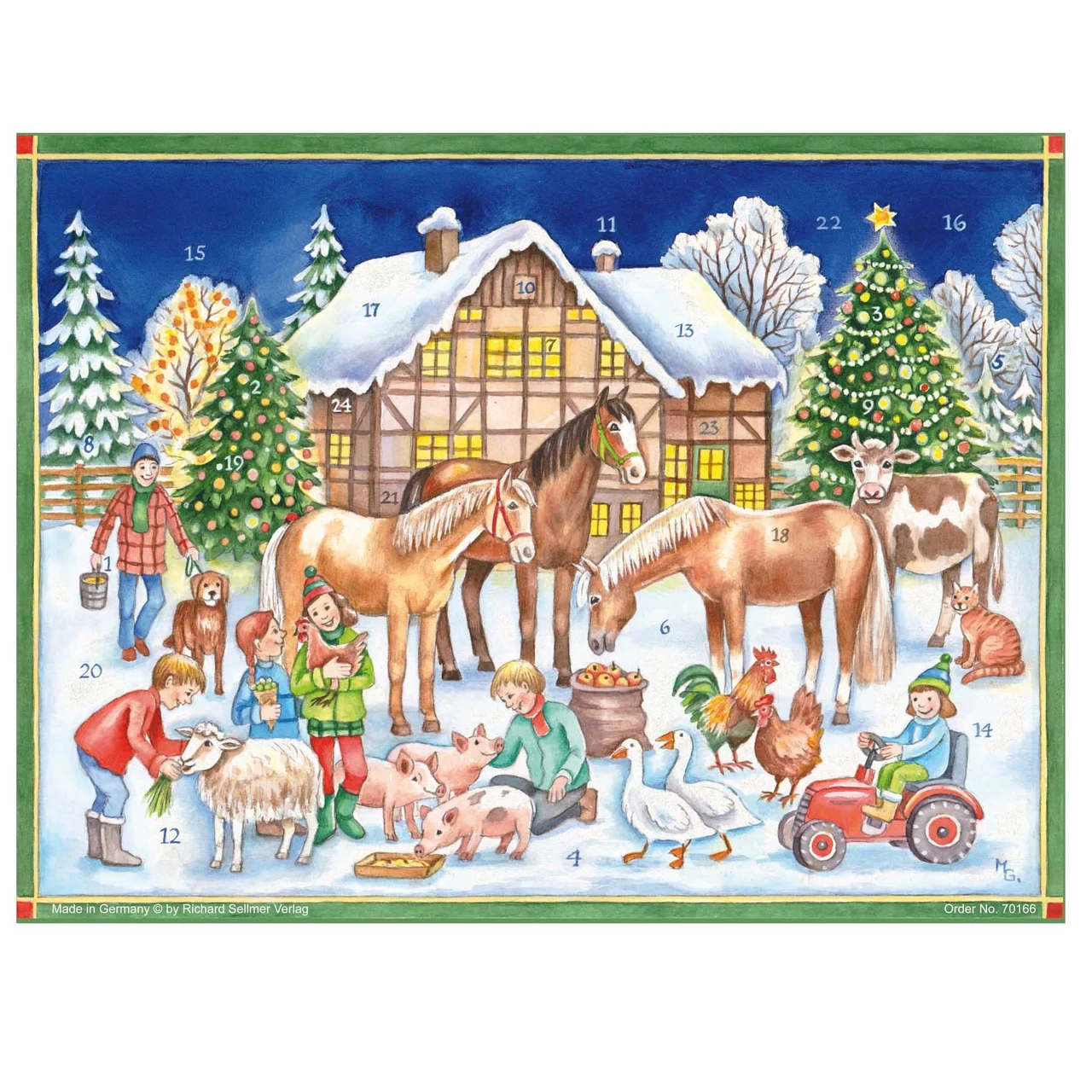 Christmas with the Farm Animals German Christmas Advent Calendar