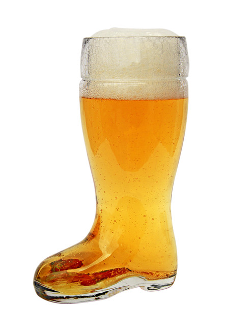 Glass Beer Boot 0.5 Liter with Custom Personalization Options