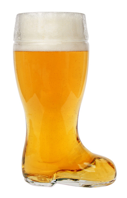 Glass Beer Boot Mug 1 Liter