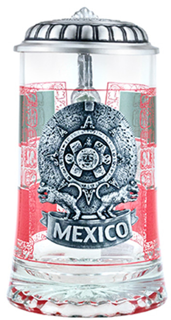 Mexico Glass Beer Stein