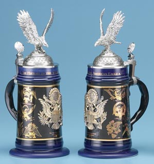 American Eagle History Beer Stein