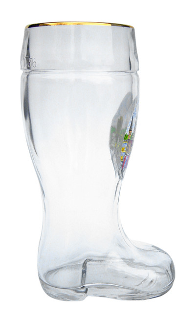 Authentic 1 Liter German Glass Beer Boot