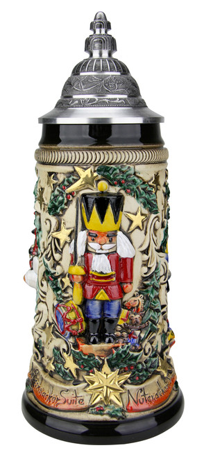 Nutcracker Suite Christmas Beer Stein Rustic